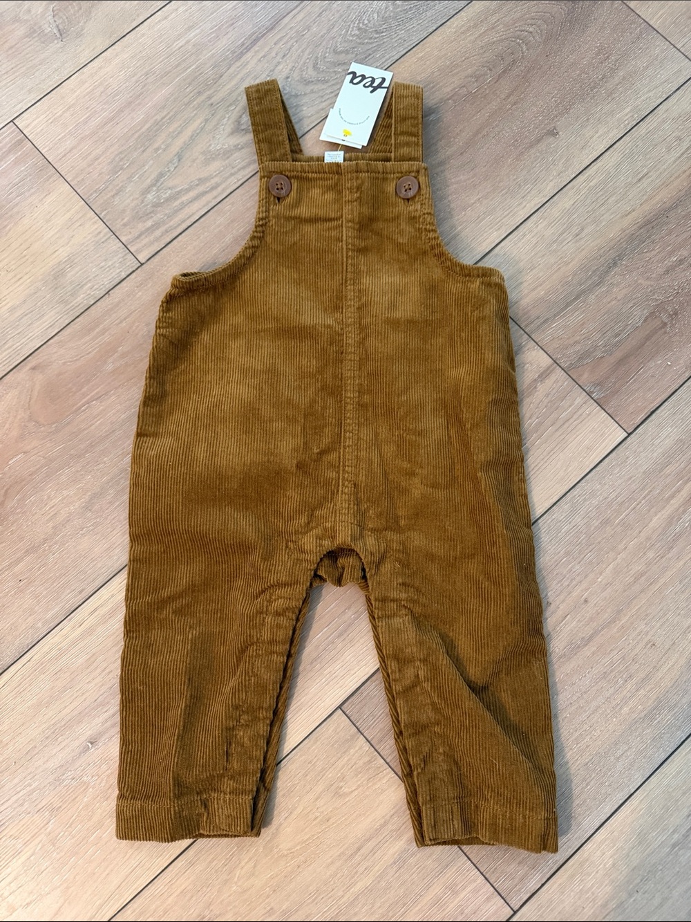 Tea Collection Corduroy Overalls for baby- Brown